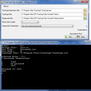TrueCrypt Key Finder (Cracker)